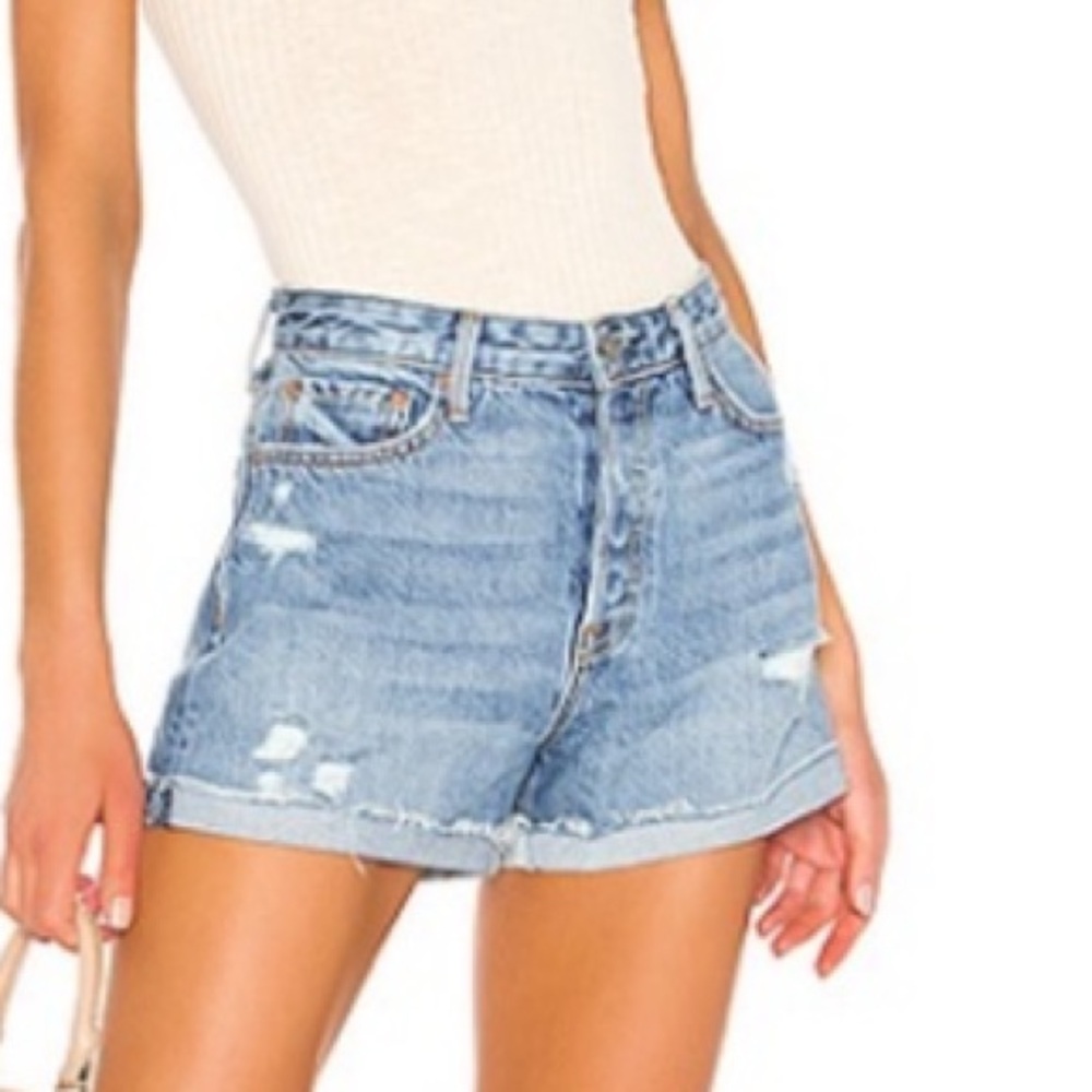 GRLFRND Kerry Distressed Jean Shorts in Dead‎ End Sz. 25